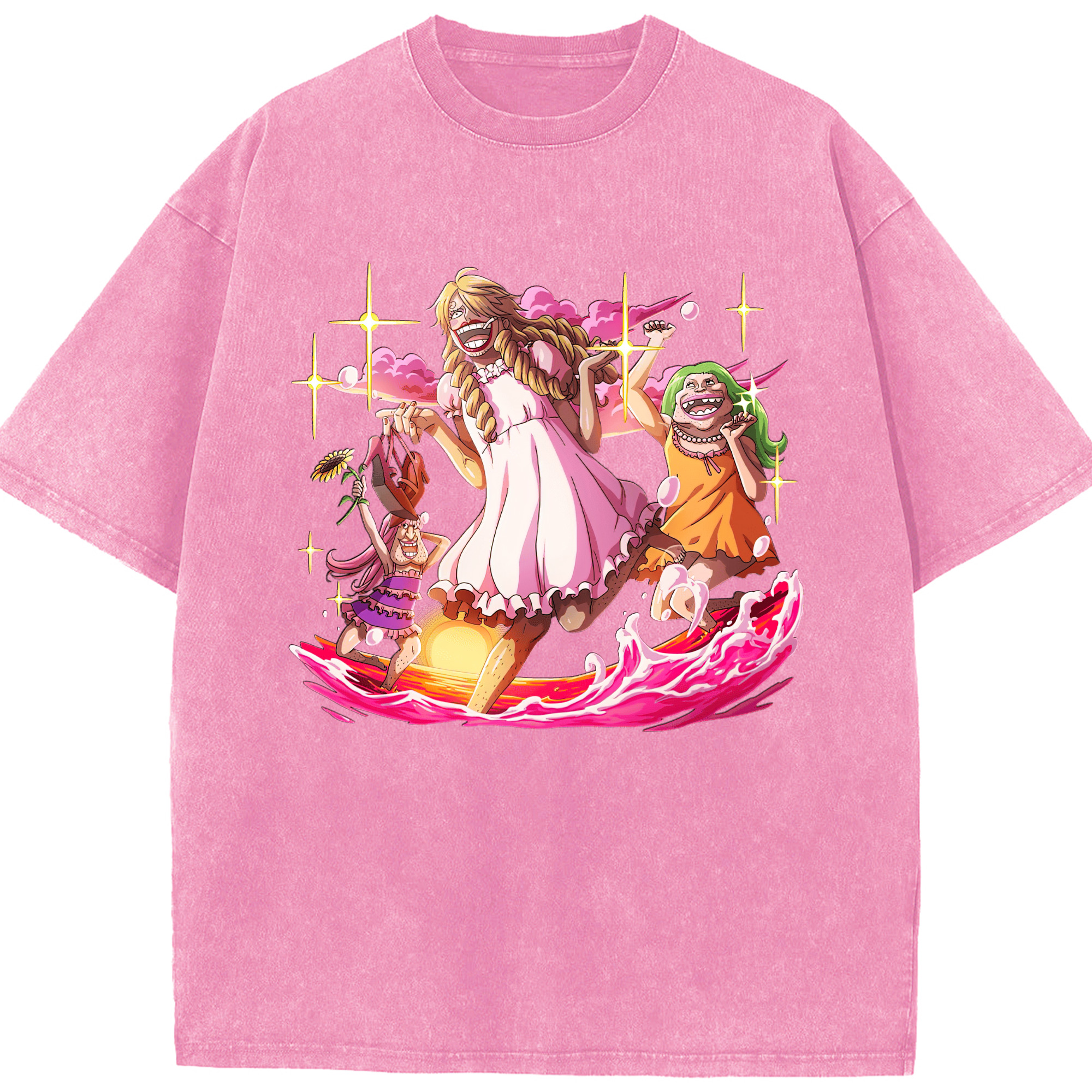 （画像用） ワンピース サンジ ONE PIECE Sanji 綿100% ヴィンテージ風 半袖Tシャツ（フロントプリント）